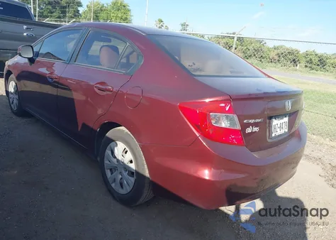 2012 Honda Civic Lx from USA, damaged, VIN 19XFB2F51CE029571